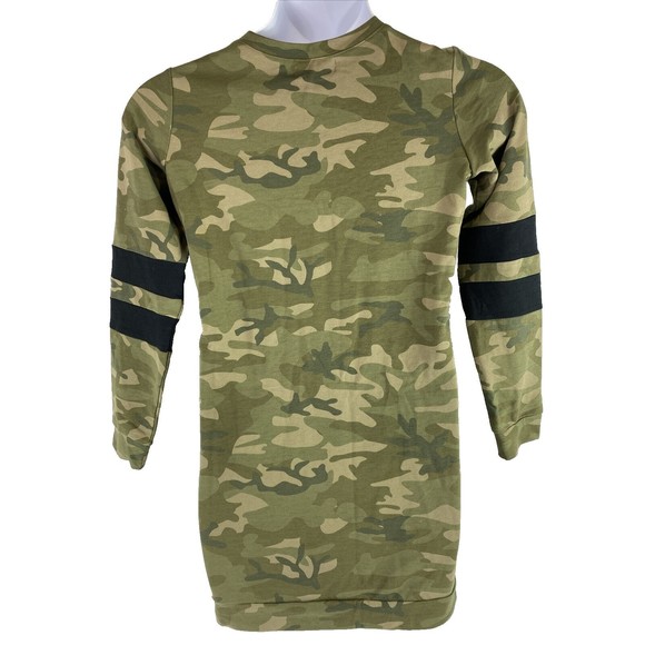Love, Fire Women's Small Camouflage Mini‎ Dress Long Sleeve Shirt Boyfriend NWT - Picture 4 of 10
